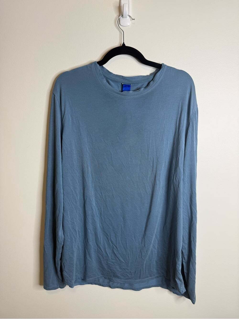Kit and Ace Men's Long Sleeve Crewneck - Slate Blue